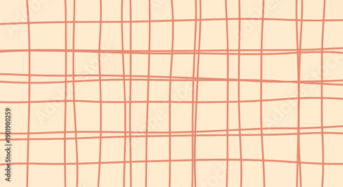 A hand-drawn abstract pattern of intersecting lines on a pale yellow background.