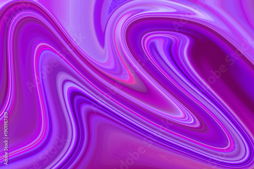 Purple abstract swirl pattern with smooth flowing lines and liquid marble background