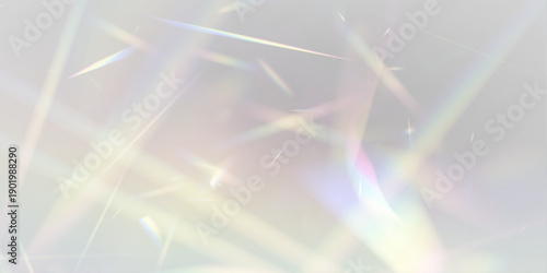 Neon rainbow glass prism refracts crystal diamond light with glitter. PNG vector lens captures glare, sparkle, and flare effect across bright surfaces. Reflections amplify vibrant holographic magic.