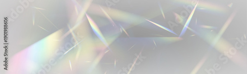 Neon crystal prism reflects rainbow light through diamond glass glitter. PNG vector lens captures sparkle, glare, flare effect across luminous surfaces. Refractions create vibrant holographic depth.