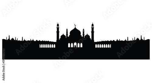 Taj Mahal Silhouette