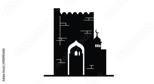 Medieval Castle Silhouette