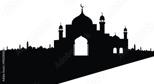 Ramadan Tea Pot Table Setting Silhouette