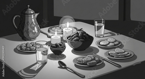 Abstract background with flowing, translucent geometric shapes in a gradient of purple and pink, suggesting elegance.