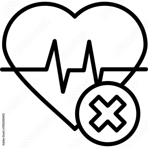 Heart Disease line icon