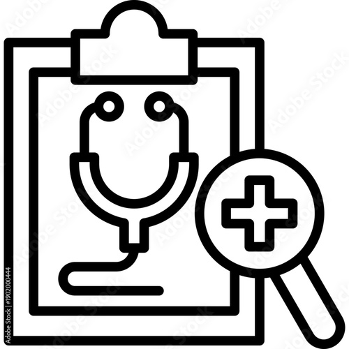 Medical Diagnosis line icon
