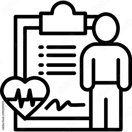 Health Screening line icon