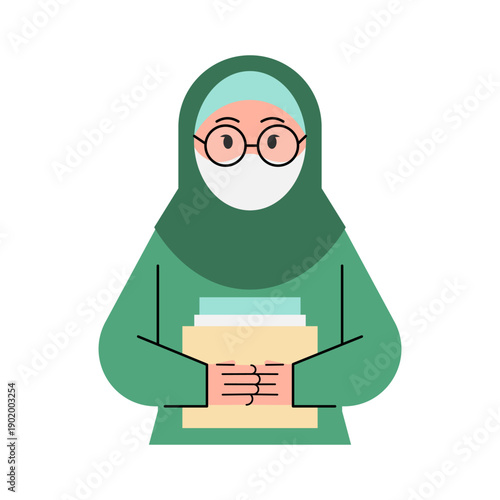 Librarian Or Researcher With Files