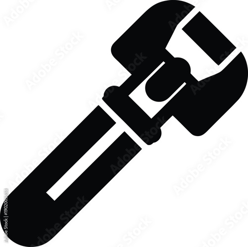 can opener manual silhouette vector icon illustration on transparent background