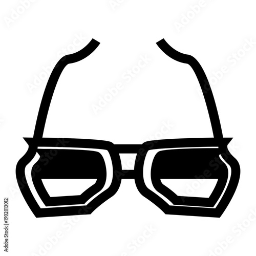 glasses on white background vector illustration