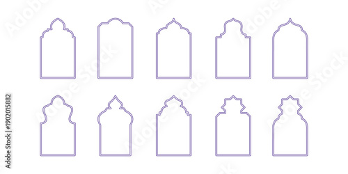 Neon Shape Islamic Window