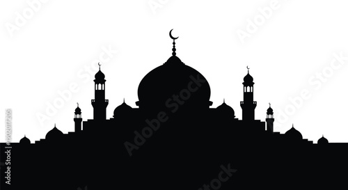 Ramadan Table Setting Silhouette Pattern Design