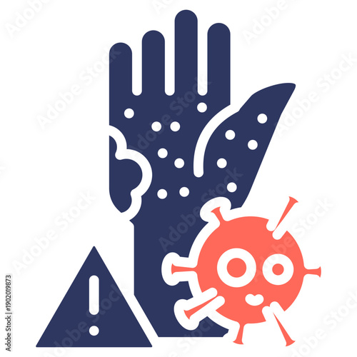 Infectious Disease glyph color icon