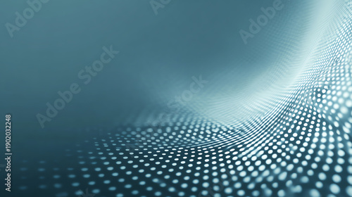 Wallpaper Mural Abstract digital landscape showcasing smooth curves and dotted patterns in soothing blue tones. Torontodigital.ca