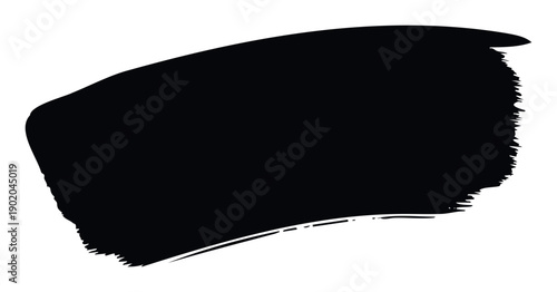 Bold black expressive grunge paint brushstroke for graphic design projects web banners social media posts texture overlays or abstract background applications.