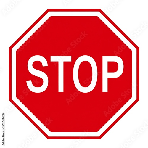 Red stop sign illustration symbolic of safety and prohibition Free Download Red stop sign illustration symbolic of safety and prohibition - GFXLoad