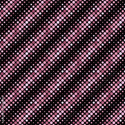 Geometrical circle pattern background - abstract pink vector illustration