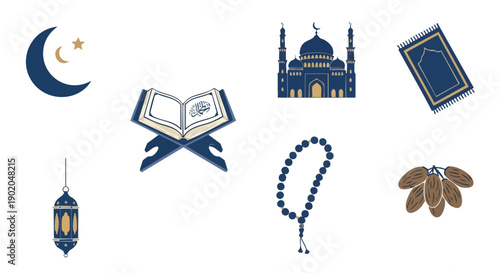 Ensemble Dicônes Spirituelles de Ramadan Duotone Tasbih