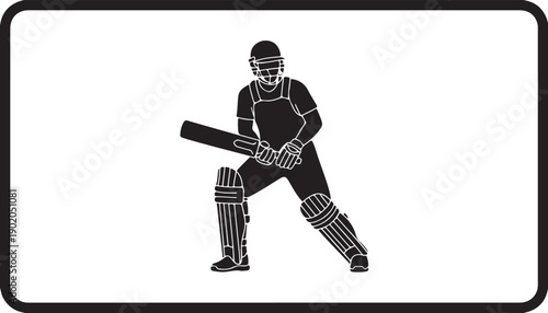 Middle-Order Stabilizer in silhouette on white background.