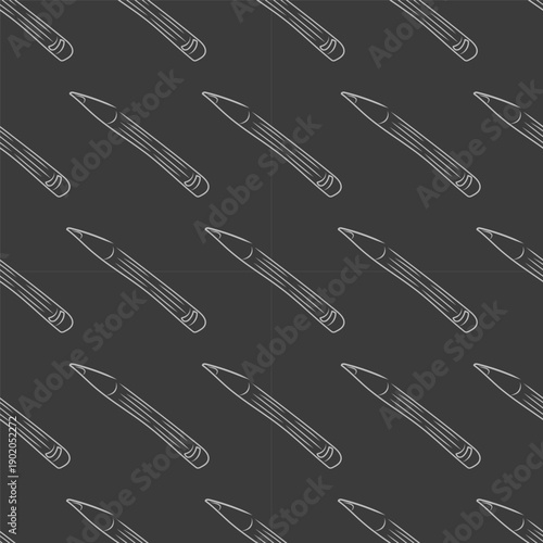 pencil pattern. pencil seamless pattern. doodle pencil seamless pattern. pencil background