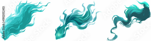 Vivid Vortex of Azure Flame