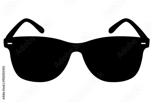 Sunglasses silhouette vector illustration isolated on white background