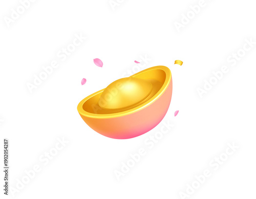 An image of gold bars in the Chinese style