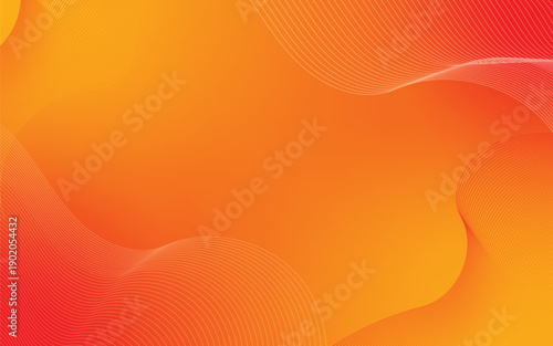 Abstract Orange Gradient Background – Modern Smooth Fluid Shape Design