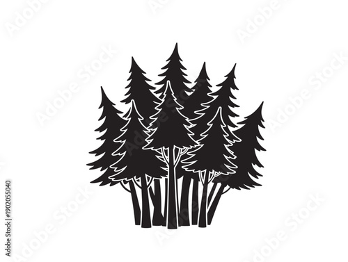 Rustic forest tree bundle with handcrafted organic style