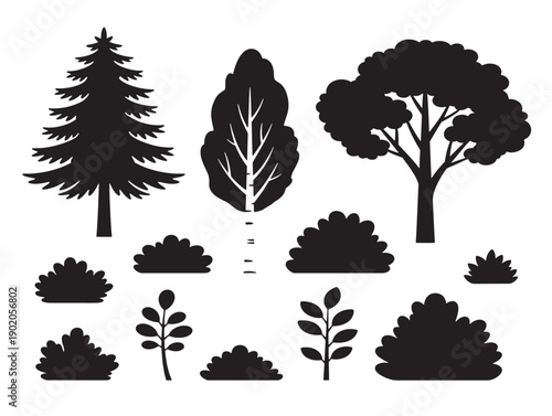 Contemporary forest design with modern tree aesthetics