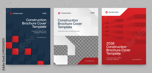 Brochure Cover Template for Modern Minimalist Corporate Annual Report & Company Profile Front Pages