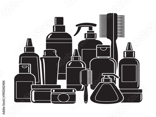 Artistic tree root base with organic vector style