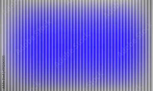 Neon Blue Glass Stripes Abstract Background with Blue White Vertical Light Bars on Black, Sharp Ribbed Distortion, Cinematic Glow Futuristic Vector.