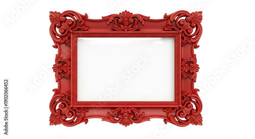 Ornate Red Picture Frame