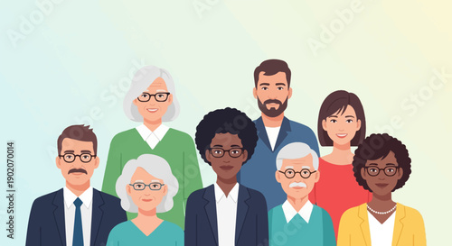 Diverse group of people of various ages and ethnicities