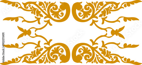 Floral pattern. wood carving pattern