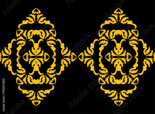 Floral pattern. wood carving pattern