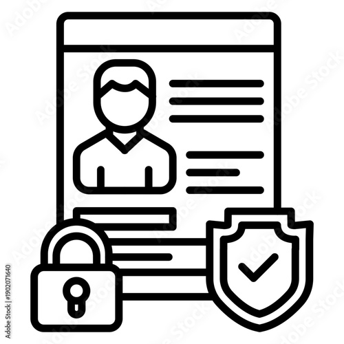 Sensitive Personal Data Icon