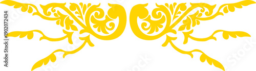 Floral pattern. wood carving pattern