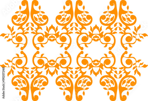 Floral pattern. wood carving pattern