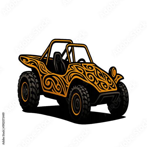 longtail silhouette, offroad vehicle, dune buggy, dusty road, desert road, sun rays, geometric lines, minimalist, cinematic, dramatic lighting, backlit, golden hour, sunset, sunrise, adventure, journe