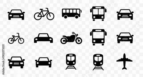 Collection of Transportation Icons.