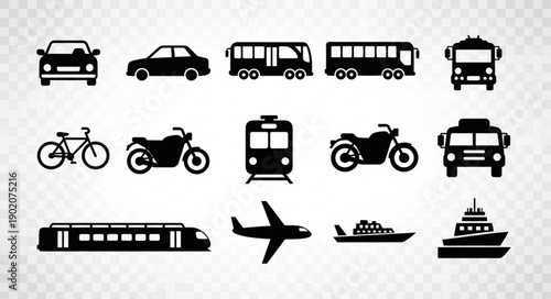Collection of Transportation Icons.