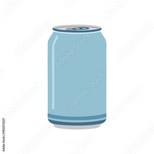 Illustration of a blue soda can