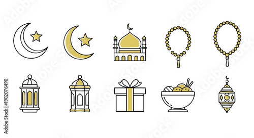 Ensemble Dicônes Duo Tonales Géométriques pour Ramadan