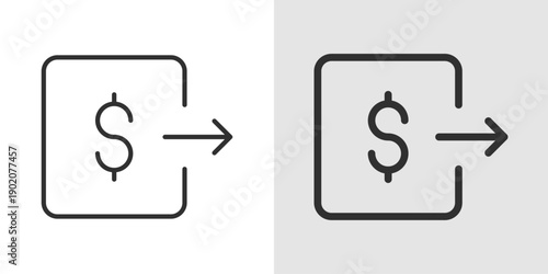 Expense Icon representing costs, spending, and financial outflow.