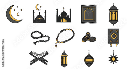 Set Dicônes Géométriques du Ramadan Spirituel