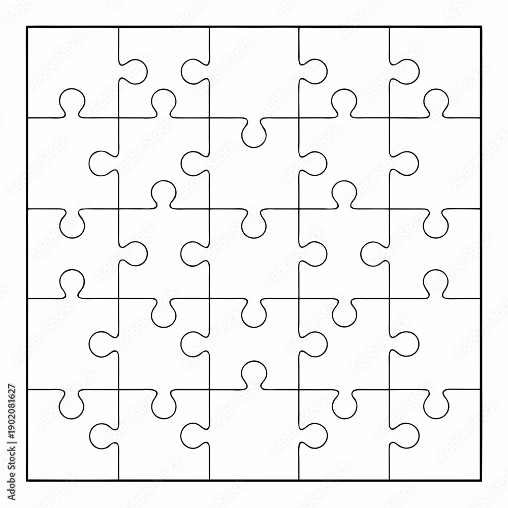 Fototapeta premium Square. Puzzle piece.