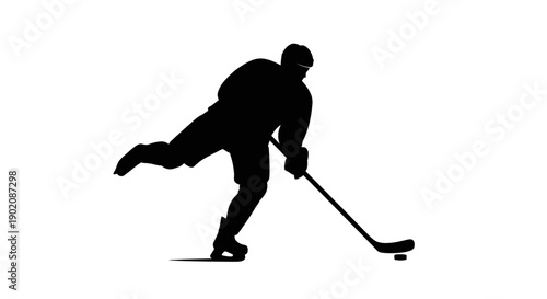 Professional hockey player in action on ice rink