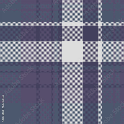 Cut out fabric check seamless, online plaid background pattern. Tradition textile vector tartan texture in blue and pastel colors.